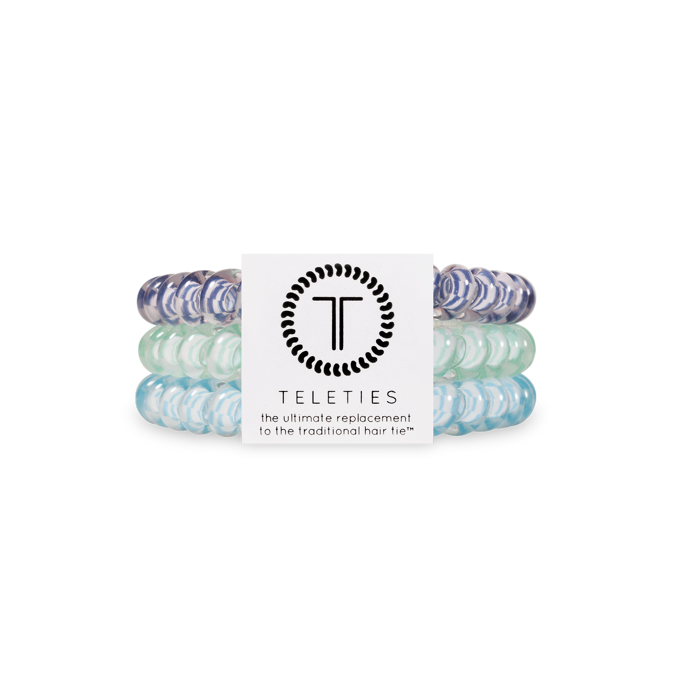 TELETIES - Spiral Hair Coil | Small | Totally Turquoise