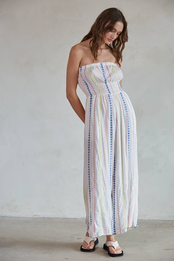 Emma Rose Embroidered Jumpsuit