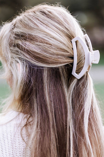 TELETIES - Open Hair Clip | Med. |  Toasted