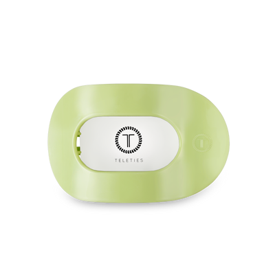 TELETIES - Round Flat Hair Clip | Med. | Aloe, There!