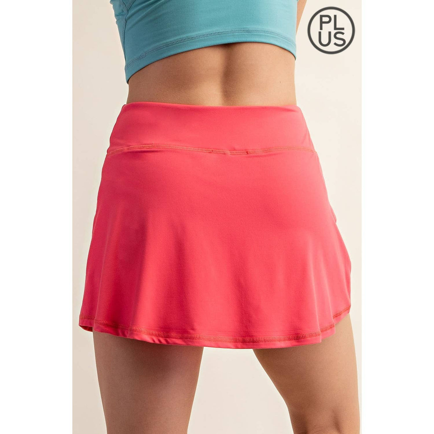 Rae Mode - PLUS SIZE BUTTER SKORT: Melon Dream / 3X