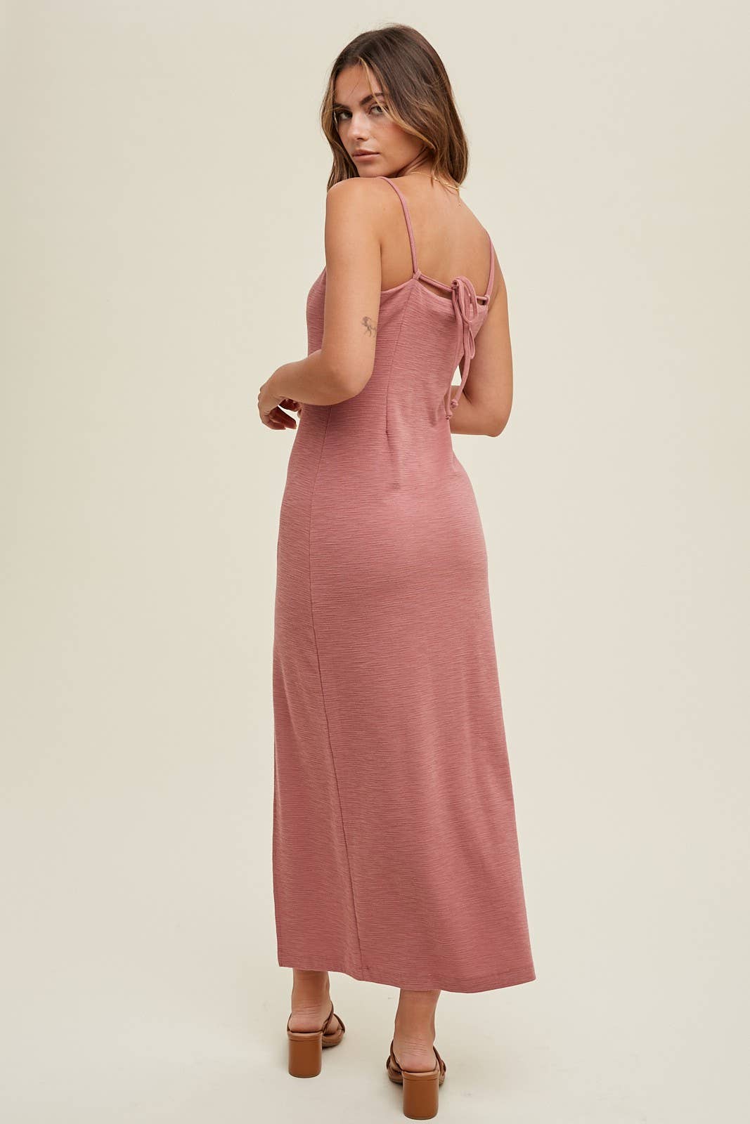 Hannah Midi Dress with Tie Back