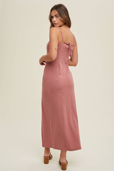Hannah Midi Dress with Tie Back