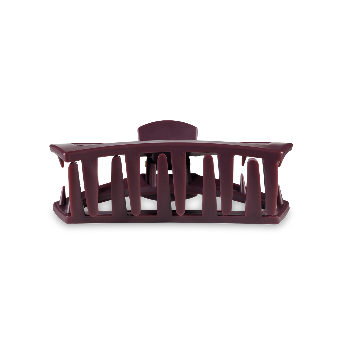 TELETIES - Open Hair Clip | Med. |  Burgundy Bliss