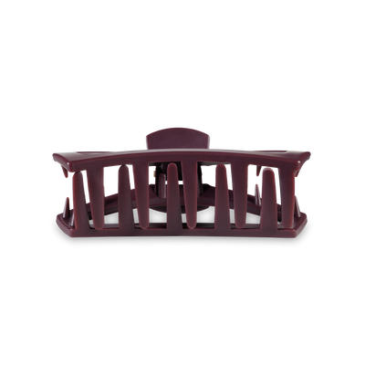 TELETIES - Open Hair Clip | Med. |  Burgundy Bliss