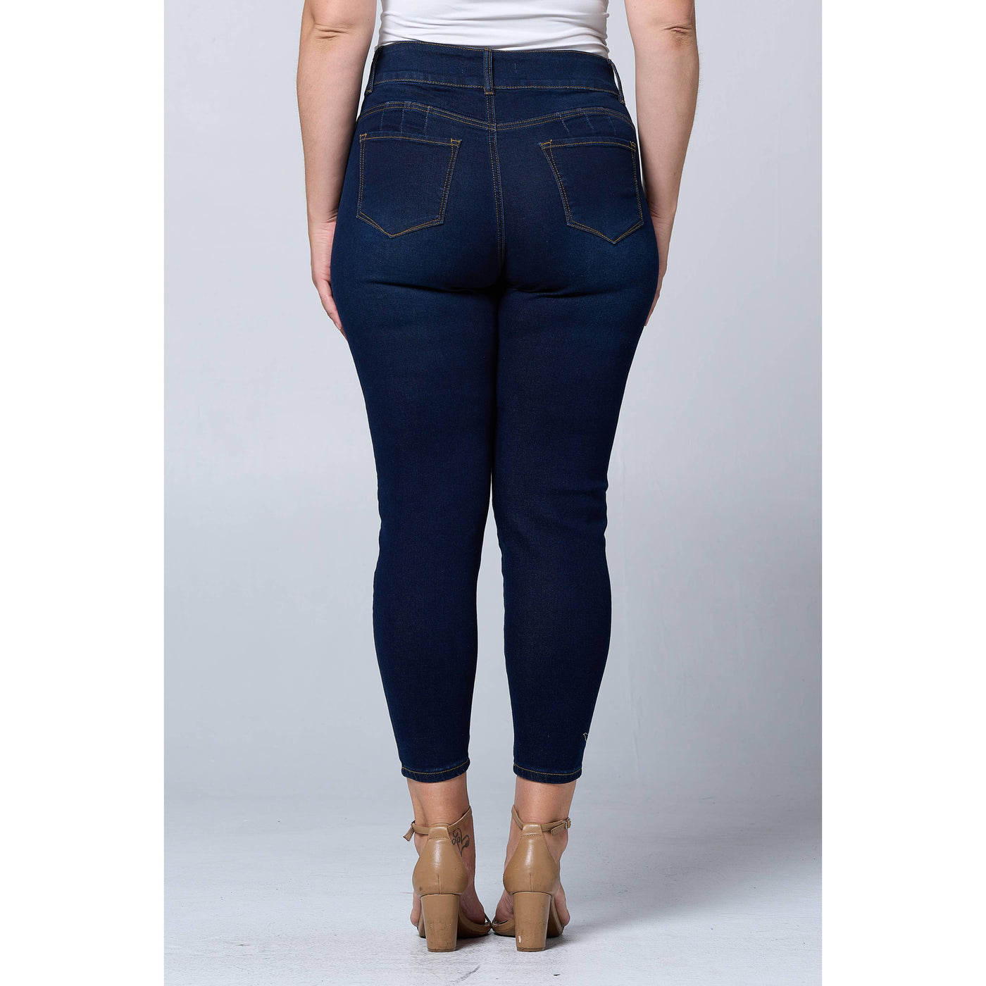 Blue Turtle - Plus Size Tummy Tuck Butt Lift Skinny Jean PH3502X Dark