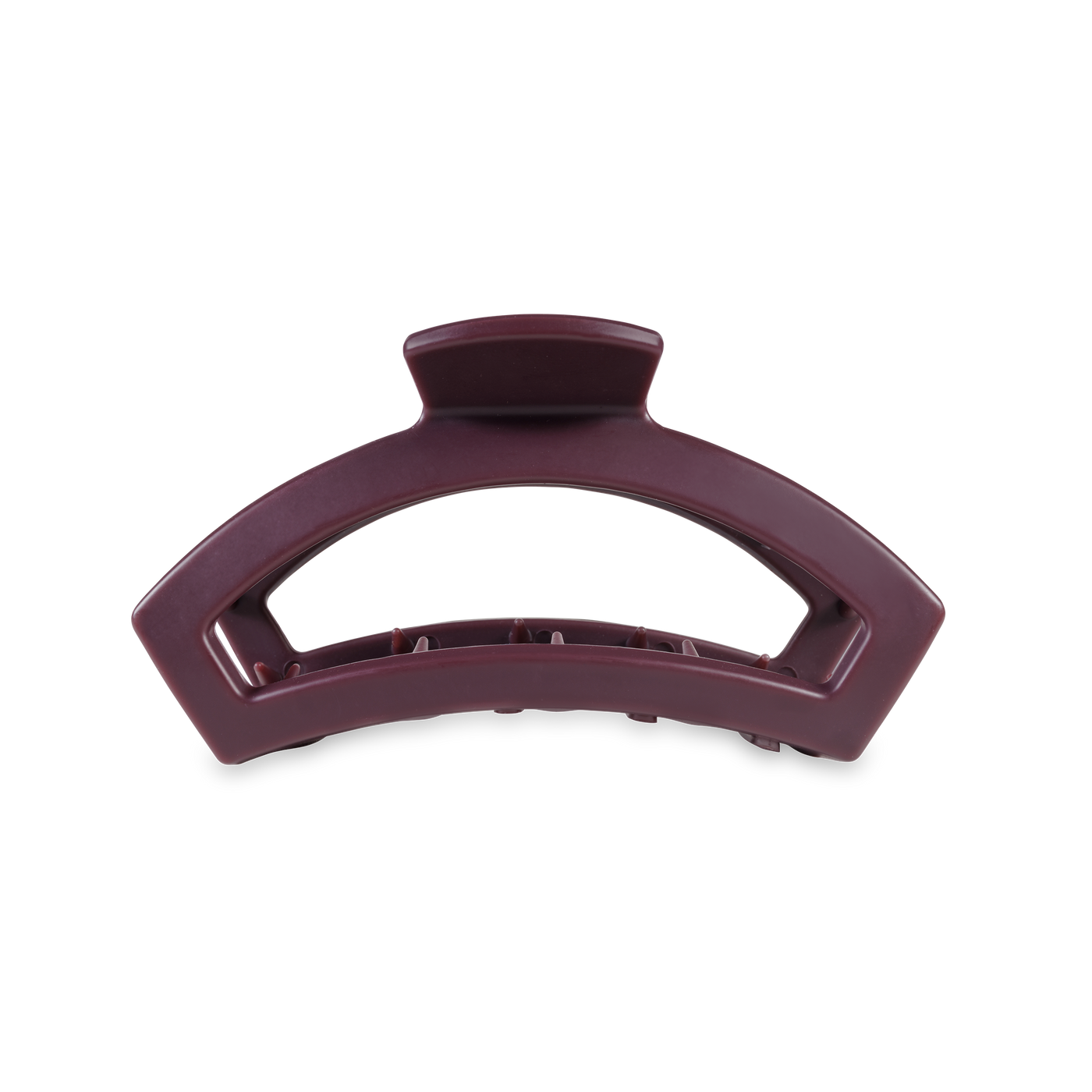 TELETIES - Open Hair Clip | Med. |  Burgundy Bliss
