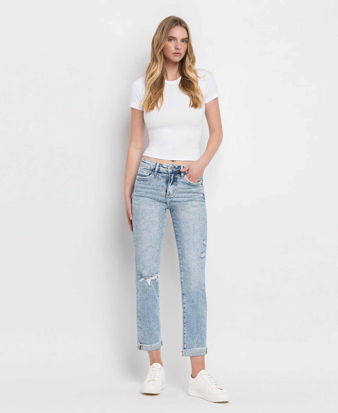 Lovervet - Cuffed Denim with Tummy Control