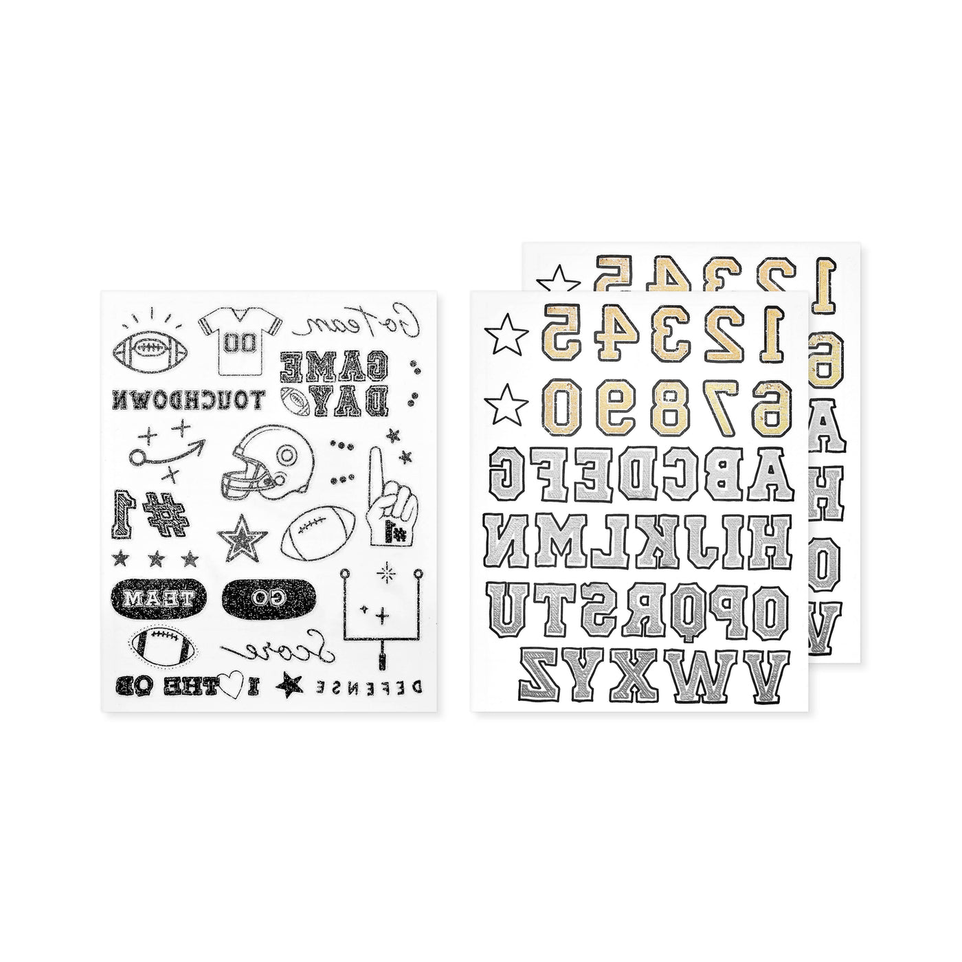 INKED by Dani - Game Day Touchdown Temporary Tattoo Pack