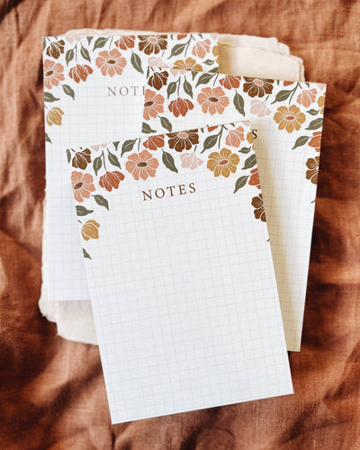 Flora West Design -  Floral Notepad