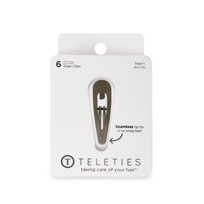 TELETIES - Sage It Ain't So Snap Clips (6Ct)