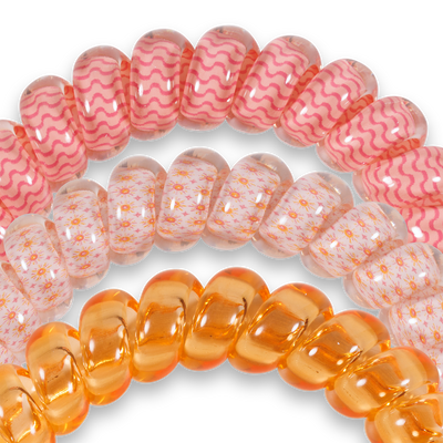 TELETIES - Spiral Hair Coil | Large | Sunny Days Ahead