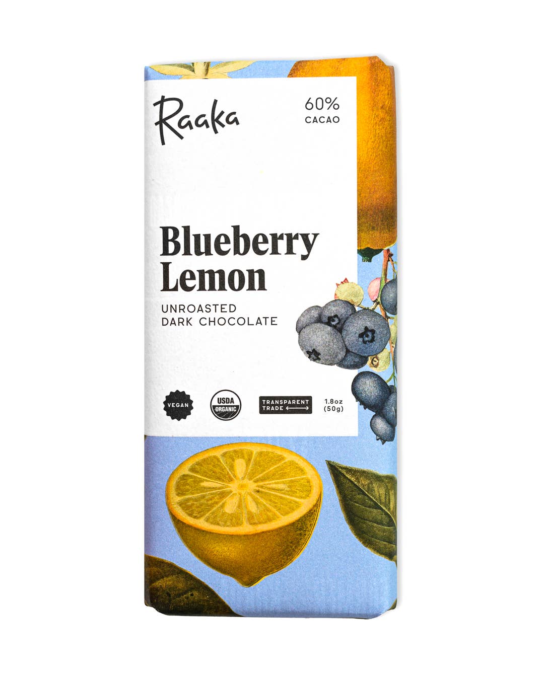 Raaka Chocolate - 60% Blueberry Lemon Bar - Spring Limited Batch