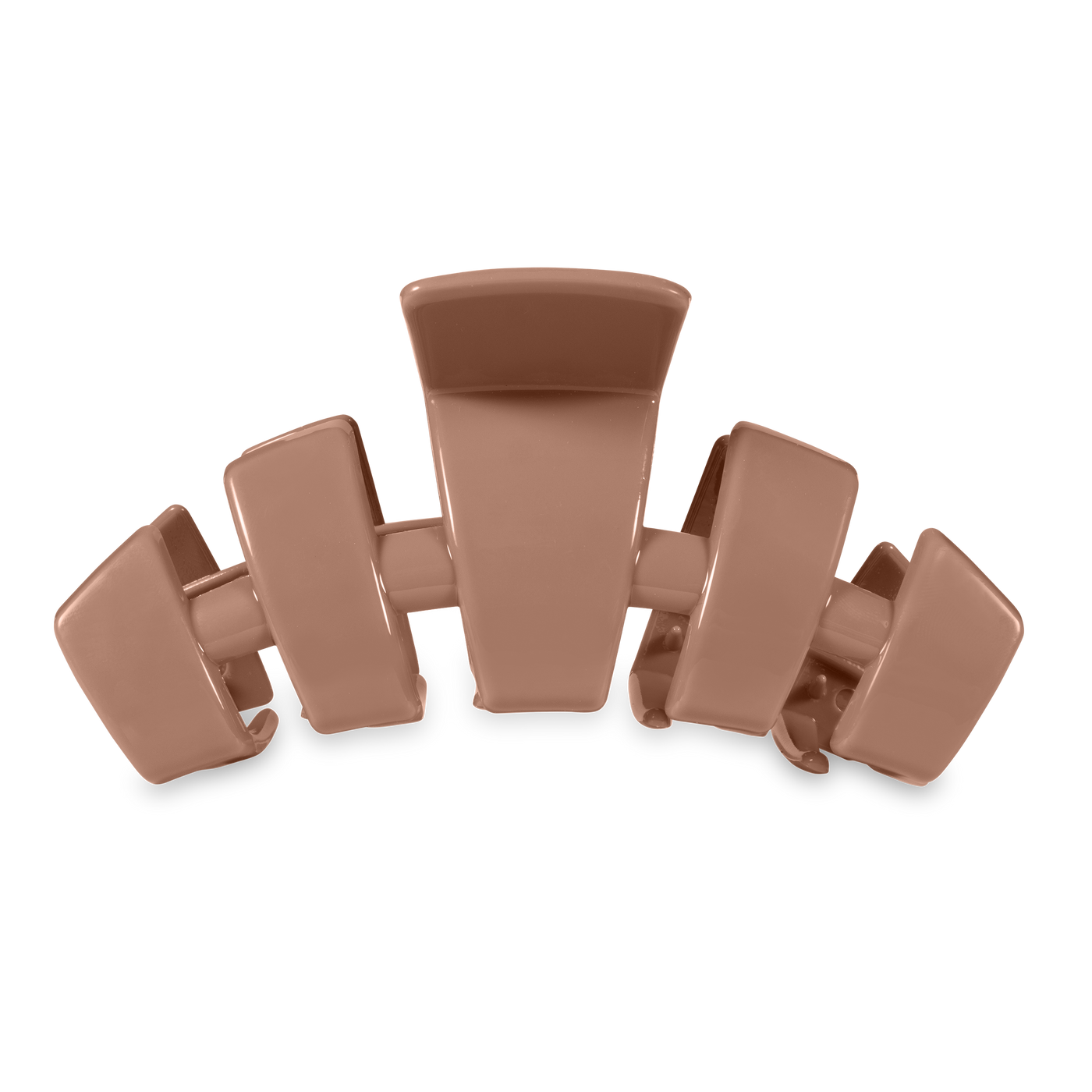 TELETIES - Classic Hair Clip | Large | Mocha Mousse