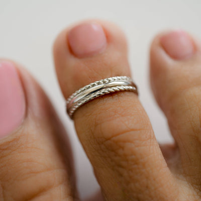 Sami Jewels - Camila Toe Ring: Silver