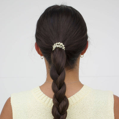 TELETIES - Spiral Hair Coils | Small | Butter Yellow Hair Ties