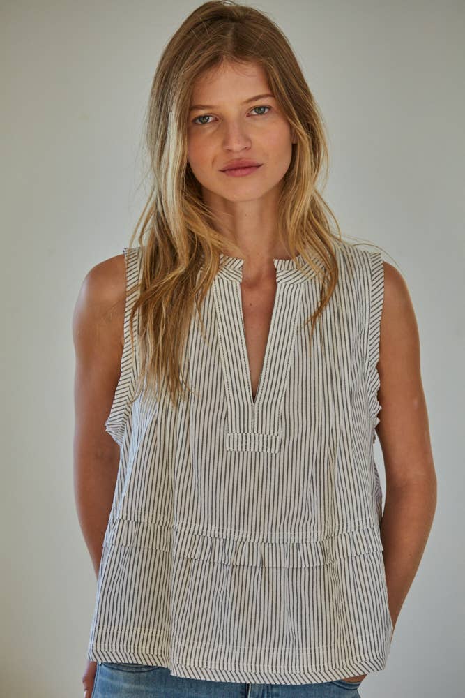 Mila Striped Sleeveless Top