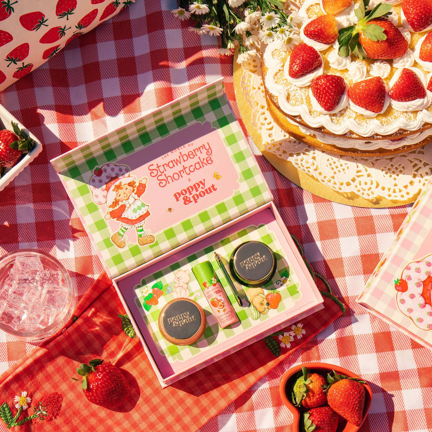 Poppy & Pout - Limited Edition, Lip Care Trio, Strawberry Shortcake