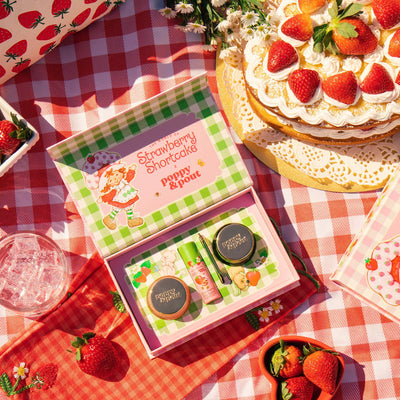 Poppy & Pout - Limited Edition, Lip Care Trio, Strawberry Shortcake