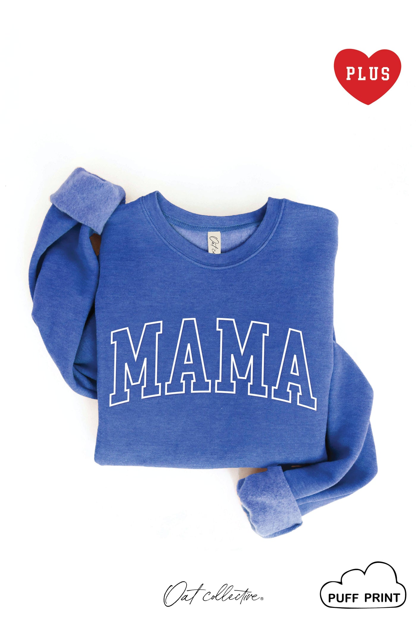OAT COLLECTIVE - MAMA PUFF  Plus Graphic Sweatshirt