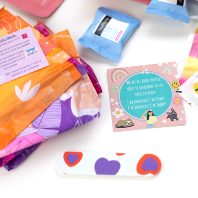 First Period Kit For Girls - Cats
