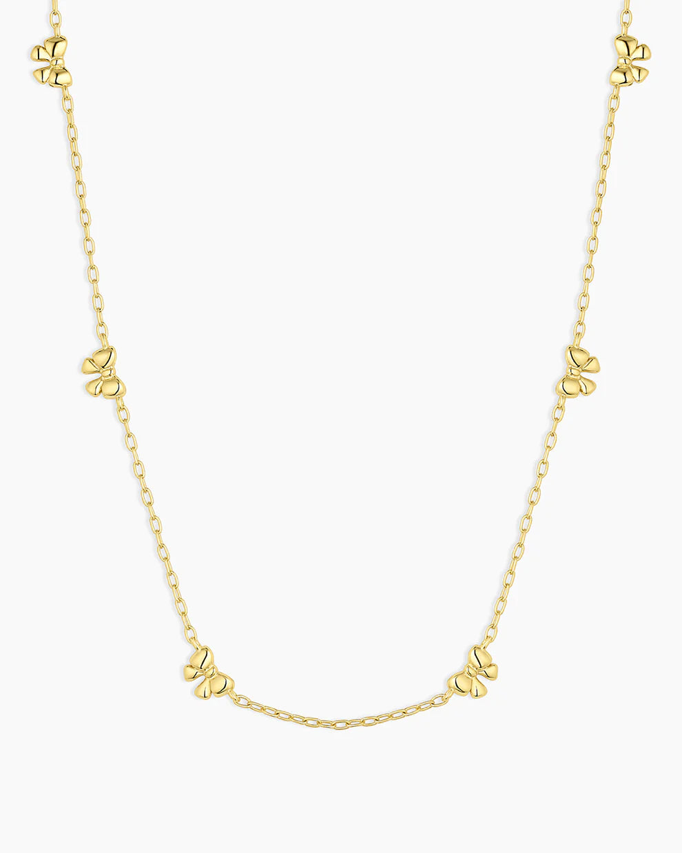 Gorjana : Mini Bow Necklace- Gold