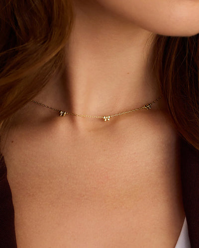Gorjana : Mini Bow Necklace- Gold