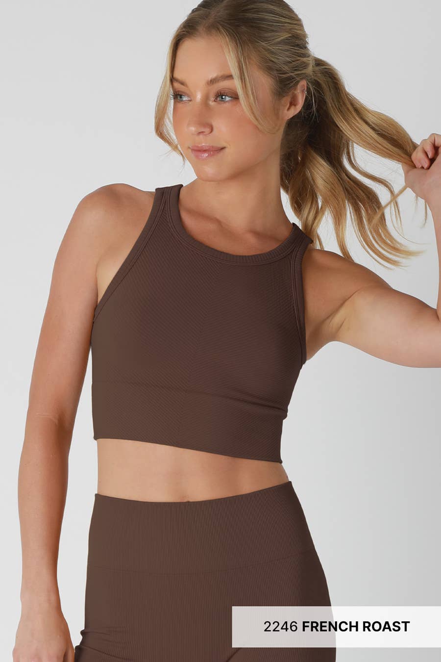 Kayti Top : Chevron Top - Crown Blue