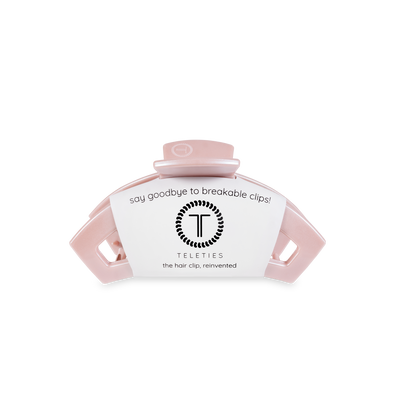 TELETIES - Open Hair Clip | Tiny | Pearly Pink