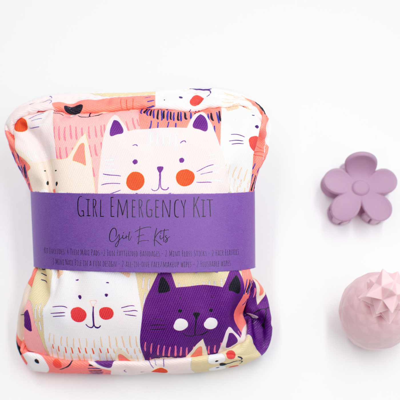First Period Kit For Girls - Cats