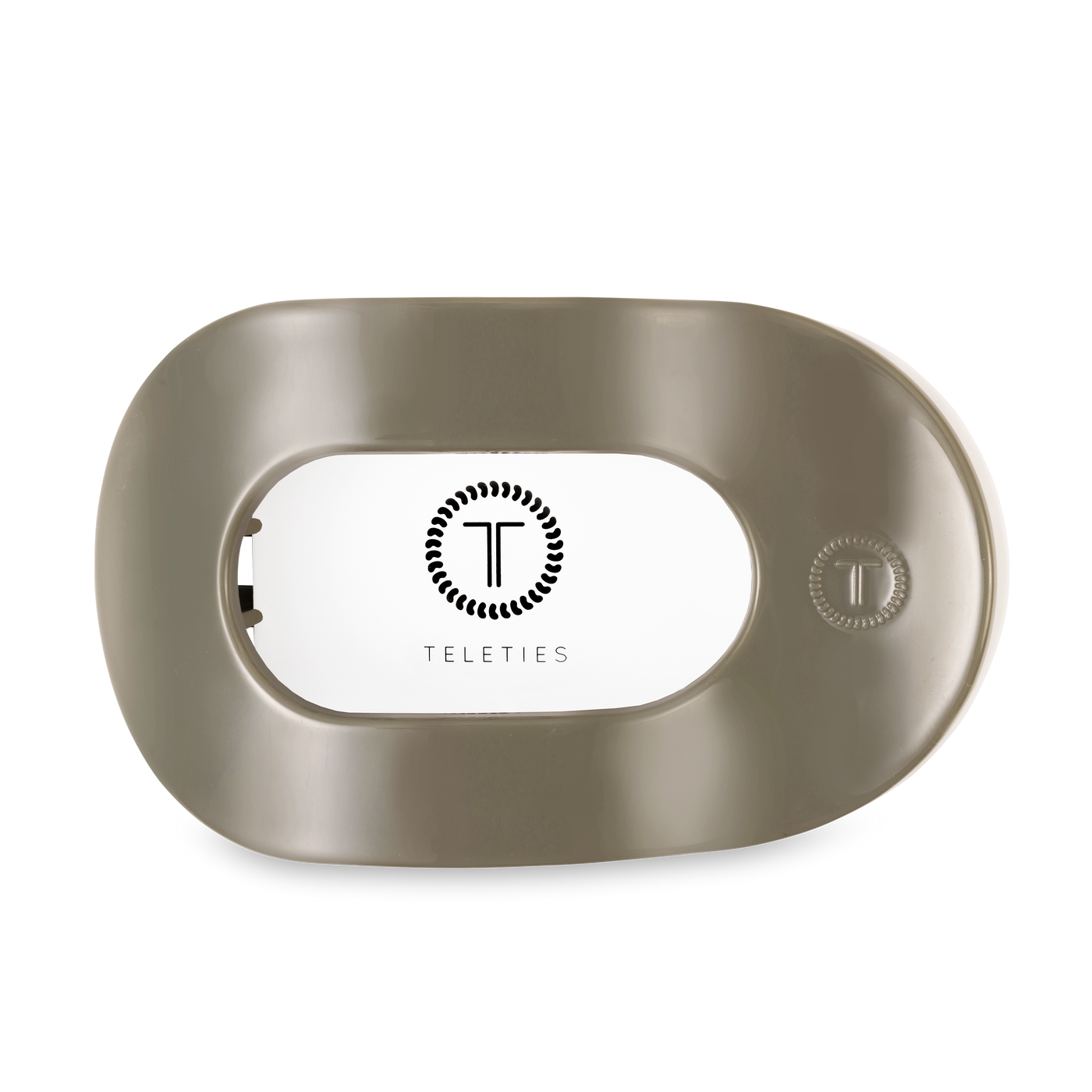 TELETIES - Flat Round Hair Clip | Large | Sage It Ain't So