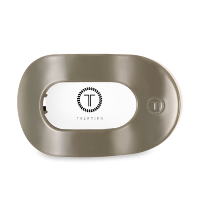 TELETIES - Flat Round Hair Clip | Large | Sage It Ain't So