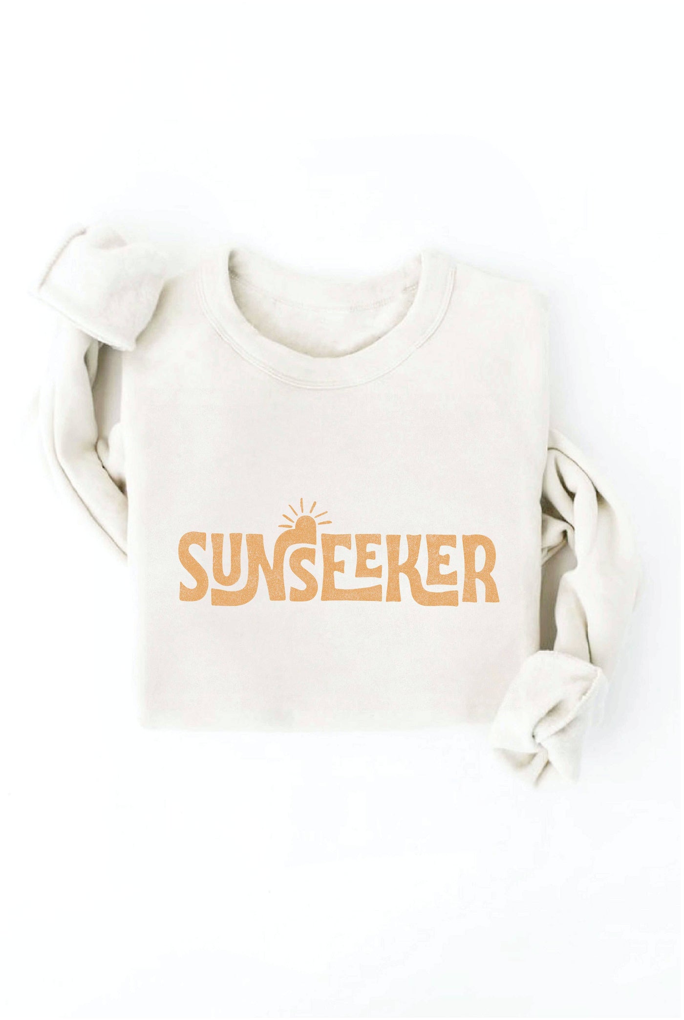 LARGE OAT COLLECTIVE - SUNSEEKER  Graphic Sweatshirt: HEATHER MUSTARD /