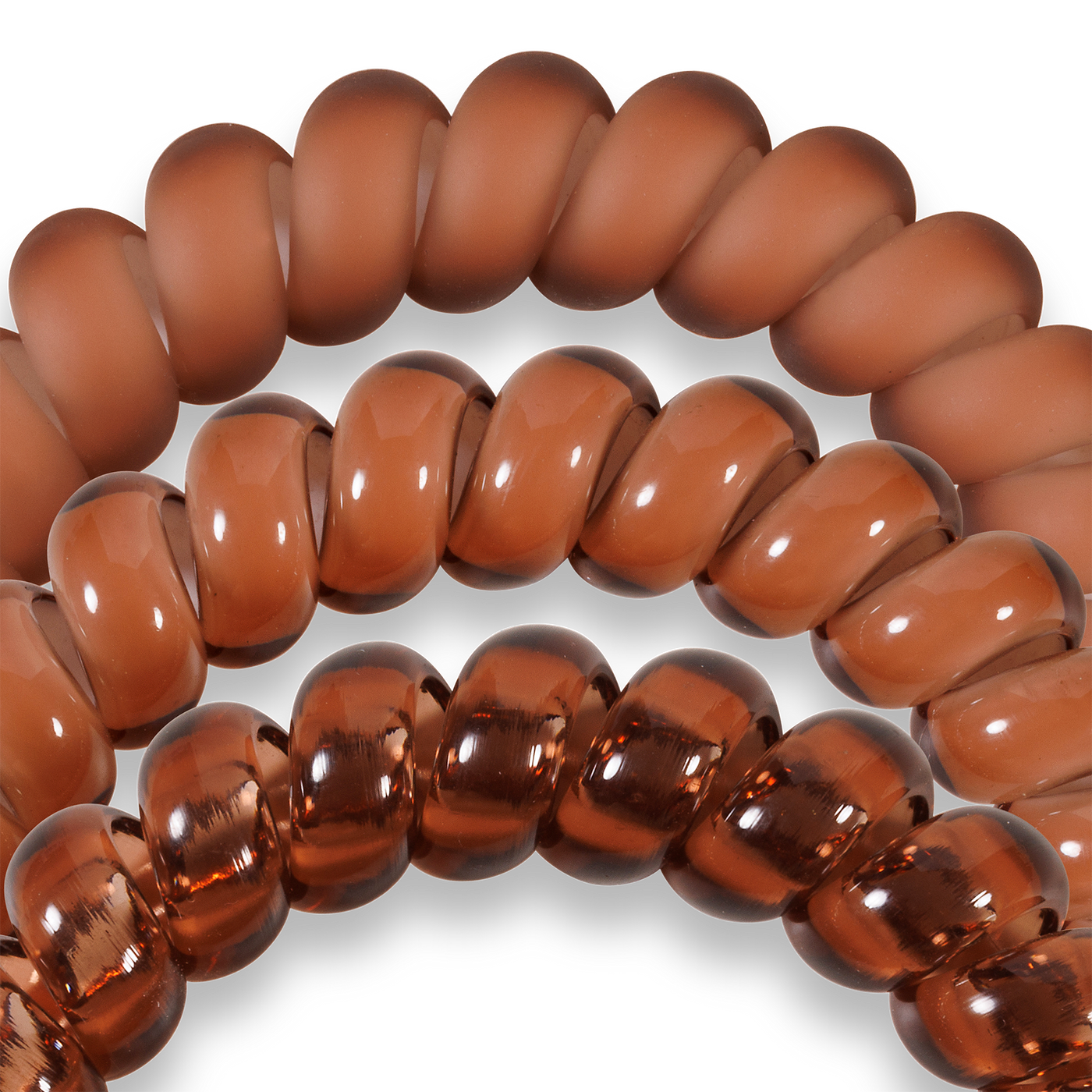 TELETIES - Sprial Hair Coils | Large | Mocha Mousse