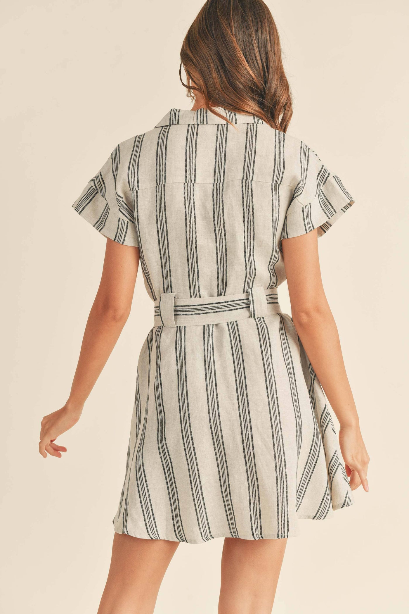 TABITHA BUTTONDOWN SHIRT DRESS: L