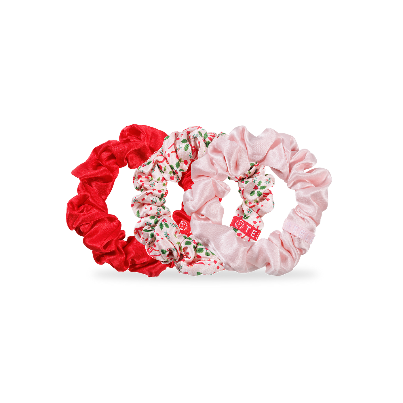 TELETIES - Silk Hair Scrunchies | Large | Blushmas
