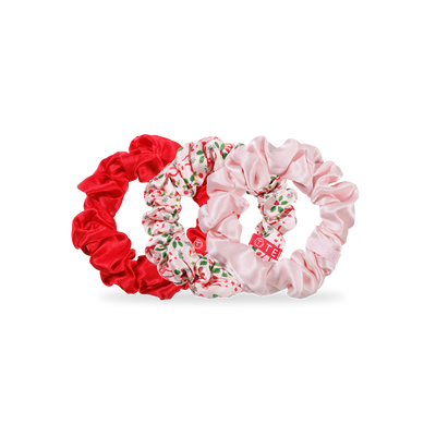 TELETIES - Silk Hair Scrunchies | Large | Blushmas