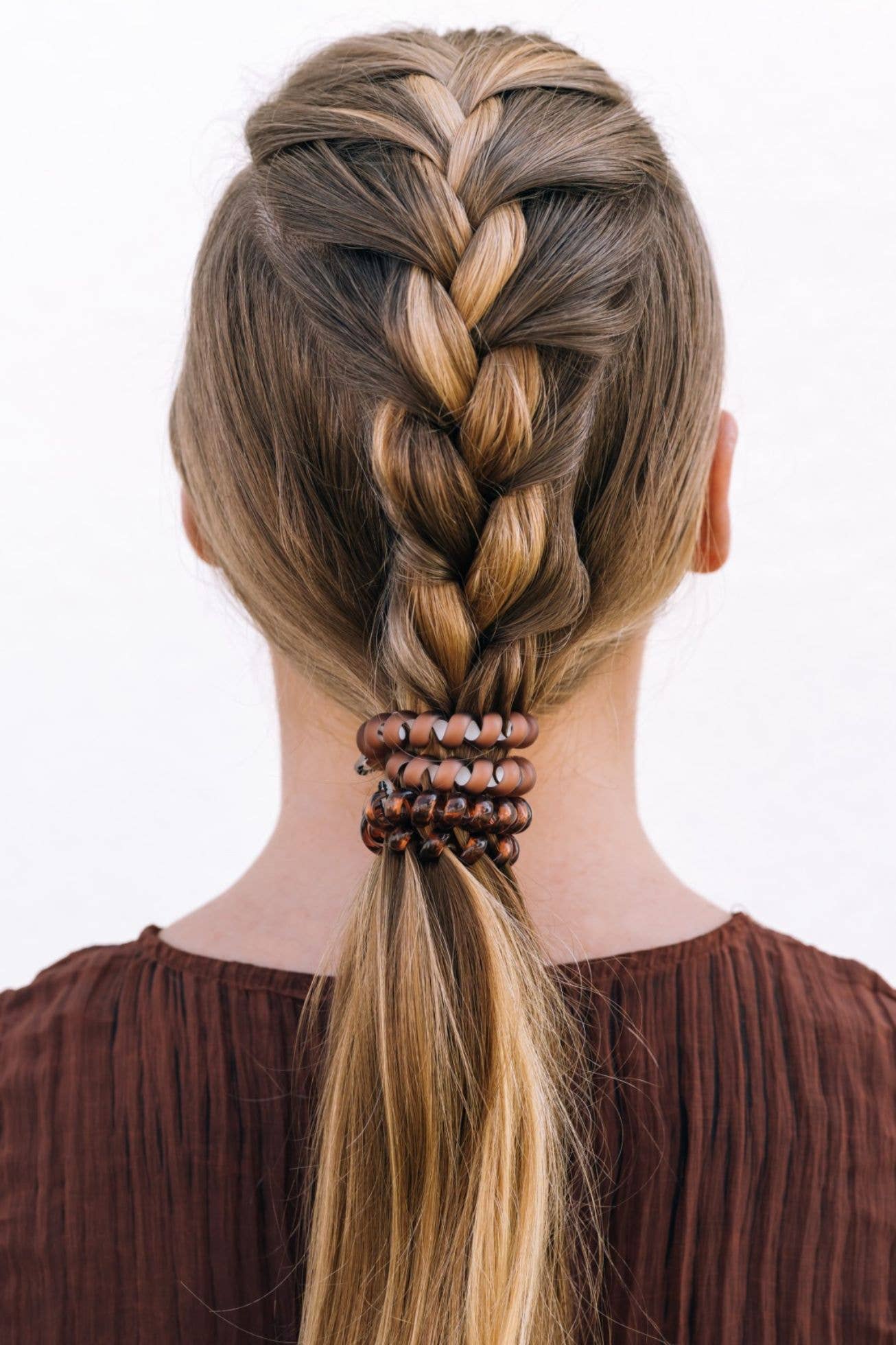 TELETIES - Sprial Hair Coils | Large | Mocha Mousse