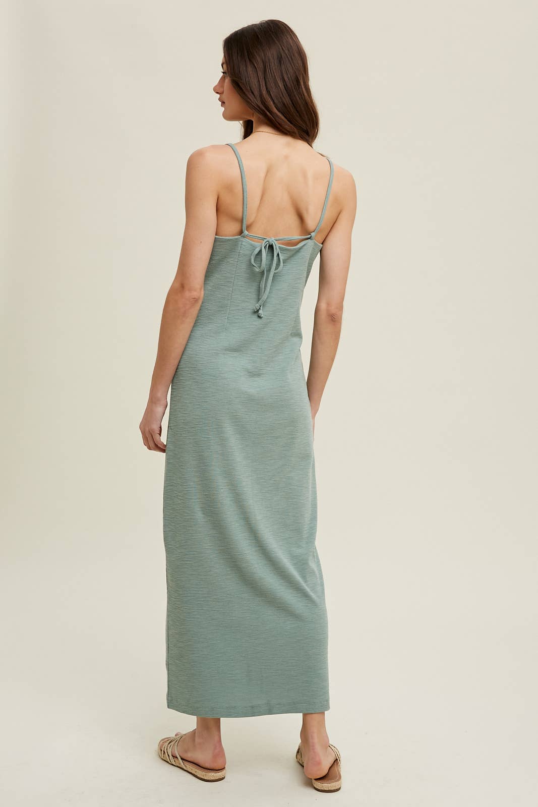 Hannah Midi Dress with Tie Back