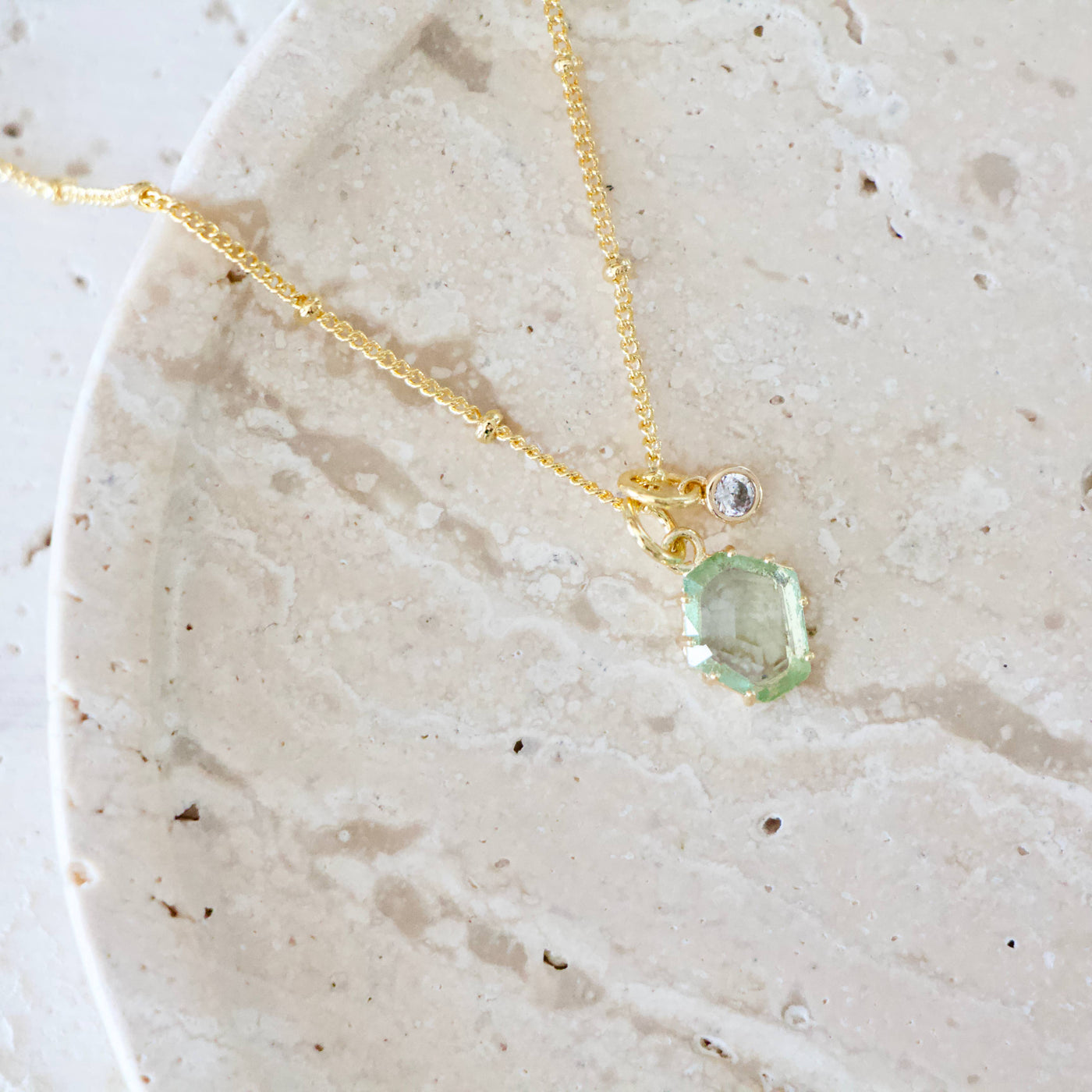 Green Erinite  Necklace 