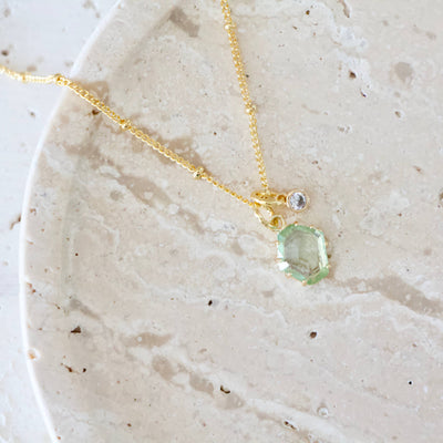 Green Erinite  Necklace 