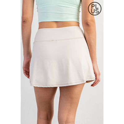 Rae Mode - PLUS SIZE BUTTER SKORT: Melon Dream / 2X