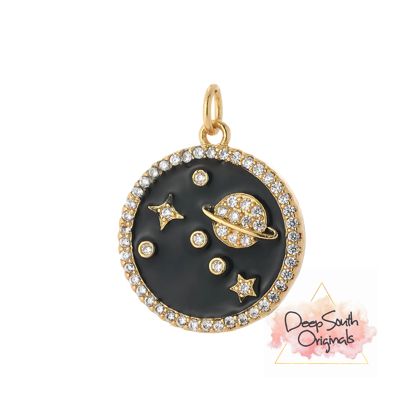 Cosmic Sparkle Charm - Gold Filled