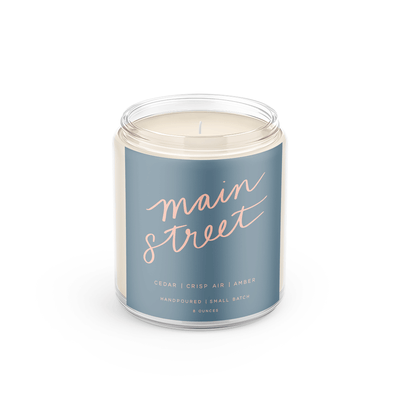 Poured Goods - Main Street: 8 oz Soy Wax - Small Batch Candles