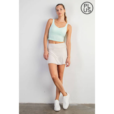 Rae Mode - PLUS SIZE BUTTER SKORT: Melon Dream / 1X