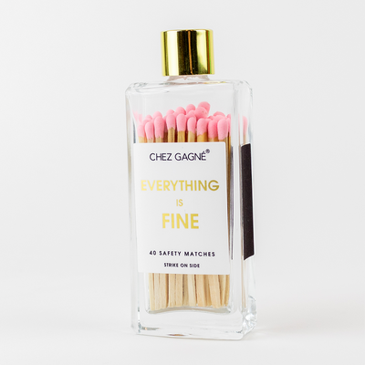 Everything is Fine Matches - Light Pink
