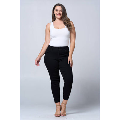 Blue Turtle - Plus Size Tummy Tuck Butt Lift Skinny Jean PH3502X Dark