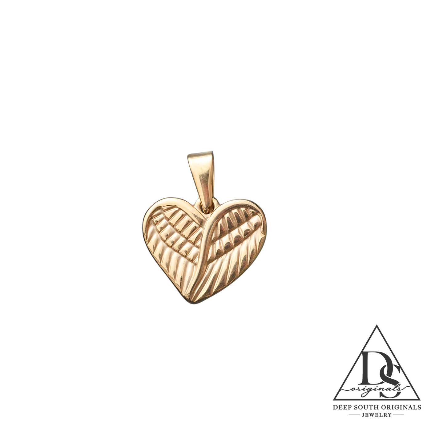 Angel Wing Heart Charm