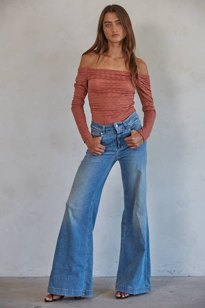 Maribel Lace Off the Shoulder Bodysuit