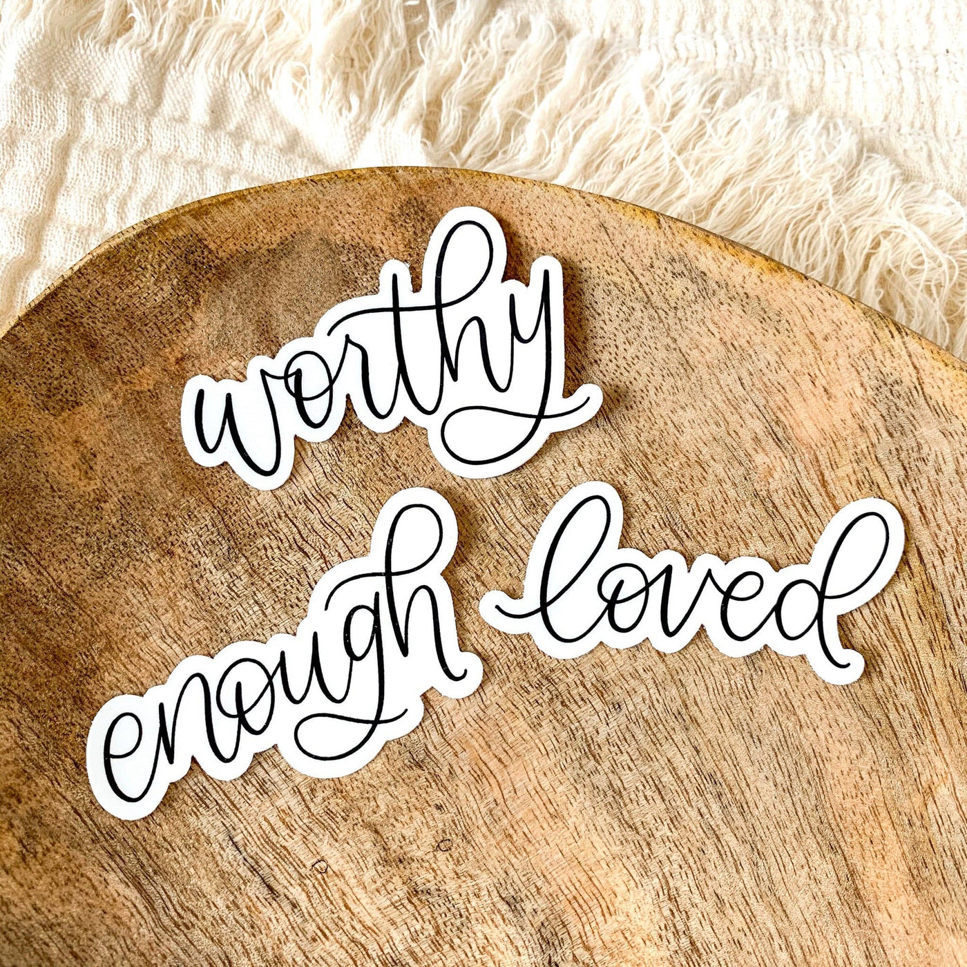 Elyse Breanne Design - Loved Quote Sticker 3x1.25in